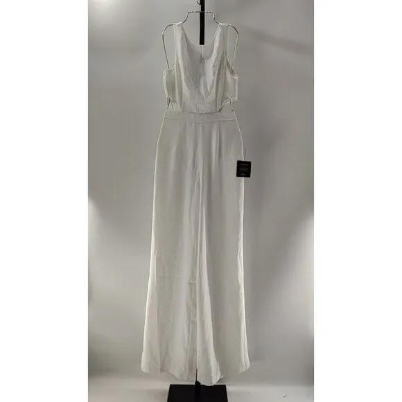 Lulu's White Jumpsuit With Side Cutouts - Picture 1 of 2